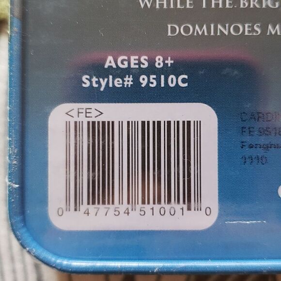 CARDINAL Double Six Color Dot Dominoe's Set - Picture 4 of 4